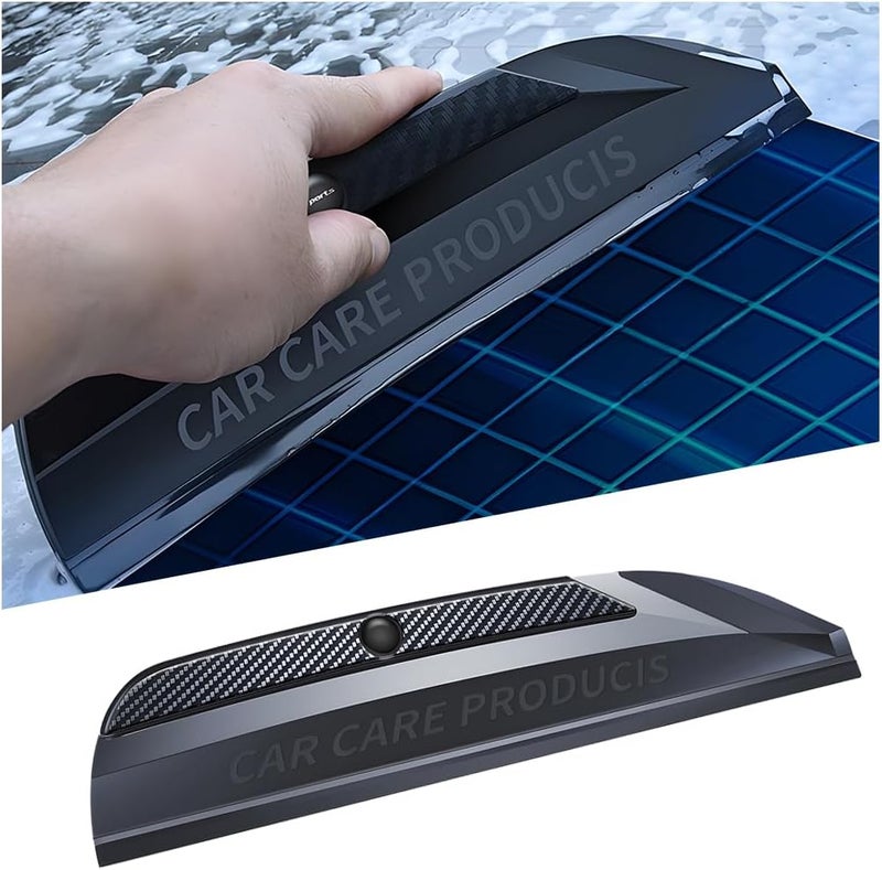 Sandfren Car Window Squeegee, Silicone Vehicle Glass Water Cleaning Wiper Blade for Drying, Professional Automotive Mirror Scraper Cleaner Accessories, Universal for SUV, Sedan, Truck - Image 1